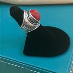 Silpada  Coral Samba Ring Sterling Silver Size 5,5 Photo 6