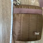 Lug Travel Brown Mini Puffer Crossbody Pouch Zipper Bag ~ FLAWED Clasp Photo 9