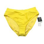 Salt + Cove Mint Spark Variegated Ribbed Bikini Bottoms Yellow XL Photo 1