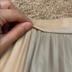 ZARA  Beige A-Line Pleated Skirt Size 10 Photo 4