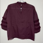 Frye prairie lace collar blouse in Sassafras sz XS Photo 2