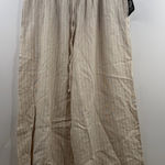 Vince Camuto  Wide leg linen blend pull on drawstring pants women's Large NWT Photo 0