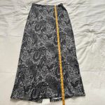 Y2K paper tag Grey and black paisley side slip skirt Size medium Gray Photo 4