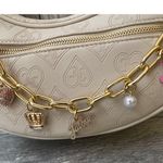 Juicy Couture Off-White Hobo Shoulder Bag with Charm Chain Photo 2