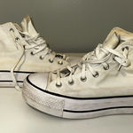 Converse  Cream High-Top Sneakers Photo 0