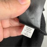 White House | Black Market  black b-neck blouse‎ rouched sleeve women’s size medium Photo 4