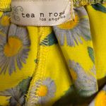 Tea N Rose  Yellow Floral High Waist Shorts Photo 2