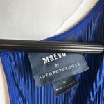 Anthropologie MAEVE Size Small SONATA BLUE PLEATED WIDE LEG CAP SLEEVE JUMPSUIT Photo 6