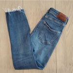 ZARA Jeans Straight Leg Low Rise Raw Hem Photo 1