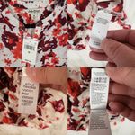 Lucky Brand NWT  Half Button Floral Long Sleeve Tunic Top Women's Size Medium Photo 5