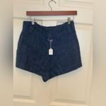 L'Agence  Women's Blue Pleated Linen Shorts.   Size-2 Photo 2