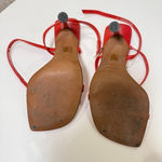 Topshop Red Leather Strappy Heels – EU 38 / US 7.5 Photo 6