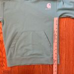 Carhartt Girl’s Teal Hooded Sweatshirt with Front Pocket Size Small (8) Photo 11