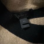 J.Crew Women's Striped Turtleneck Sweater Dress Tan Black Size SP Photo 4