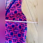 Charming Charlie Women Small pink blue geometric v-neck sleeveless tunic Top Photo 11