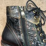 Spring Step L'Artiste Fallinluv Leather Lace-Up Boots Metallic Black 36 / 5.5-6 Photo 8