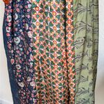 Boho Patchwork Silk Dress M/L Casual‎ Freedom Festival Mixed Print Blue Size M Photo 12