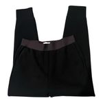 Everlane The Street Fleece Pant Textured Black Cotton Jogger Ankle Zip, Sz L Photo 6