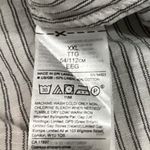 Banana Republic Women's Linen White Gray Striped Button Down Shirt Top Sz XXL Photo 4