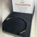 Bada** Bestie Bracelet Engraved Black with Box EUC Photo 1
