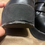 Black Buckle Platform Combat Boots Photo 6