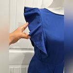 🆕 Auxo Chic Royal Blue Ruffle Jumpsuit Size M Size M Photo 5