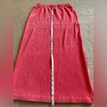 Free People  Women's Midi Ribbed Skirt Vibrant Coral Size Medium Summer Beach Photo 4