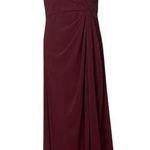 Mori Lee Maroon Maxi Gown with Spaghetti Straps Size 8 NEW prom wedding event Photo 0