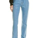 frame denim  FRAME Women's Blue 5-Pockets High 'N' Tight Straight Leg Denim Jeans Size 24 Photo 0