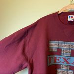 Russell Athletic Vintage  Maroon Texas Crewneck Sweatshirt Large Photo 7