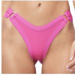 l*space L Anna Bitsy Cut Bougainvillea Pink Ribbed Bikini Bottom Women's XS NWT Photo 11
