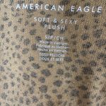 American Eagle  Plush Leopard Print Cropped Cardigan Sweater Women's Small Photo 3