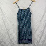 Maeve Anthropologie 100% Silk Slip Dress Sleeveless Colorful Geometric Print S Photo 4