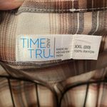 Time And Tru 💰💰💰BOGOHO 💰💰💰Plaid  LS Button Up Top Photo 3