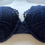 Victoria's Secret Victoria Secret T-shirt push-up full coverage navy blue  Bra 36B crochet girl Photo 1