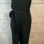 Abercrombie & Fitch NWT  Black Jogger-Leg Jumpsuit Size M Sleeveless Relaxed Fit Photo 0