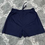 Jason Wu NWOT  Women’s High-Waisted Navy Cotton Shorts With Tie-Waist Belt in Siz Photo 5