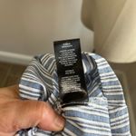 Jones New York Blue White Striped Cotton Shirt Dress Size 8 Pockets Photo 6