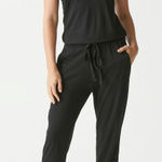 Michael Stars Women's Black Scoop-Neck Cotton Tank Jumpsuit Size 2X Photo 0