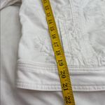 Anthropologie Pilcro and the Letterpress White Floral Embroidered Jean Jacket sz XL Photo 8