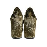 CAbi Womens 7 Interlock Crushed Velvet Block Heel Sandal #6016 Photo 4