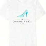 Gildan Cinderella & Co Princess Magical Fairytale Fantasy Fashion White T-Shirt Size XL Photo 0
