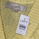 Loft NEW  Marled Yellow Balloon Sleeve Cardigan Sweater Photo 4