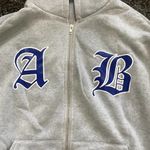 SheIn 'AB' Hoodie in Gray, Size M Photo 1