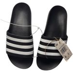 Adidas Adilette Black and White Athletic Sporty Slides SZ 6 New With Tag Photo 0