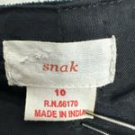 Snak Women's 100% Cotton Outer Embroidered‎ Velvet Long Sleeve Jacket [Size 10] Black Photo 1