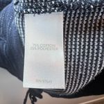 J. Jill Thermal Mock Neck Shirt Blue Cinched Hem Long Sleeves Kangaroo Pocket XL Photo 11