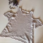 LC Lauren Conrad Knit Cold Shoulder Top Size Small Photo 5
