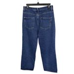 Distressed Jeans Ripped‎ Graphic Print Denim Streetwear Jeans Size L Blue Photo 2