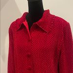 Red Textured Button Photo 1